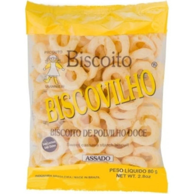 BISCOITO BISCOVILHO DOCE 80GR