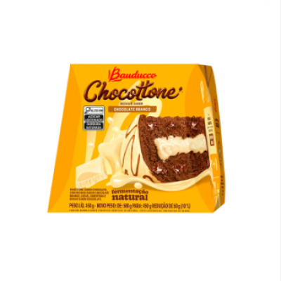 CHOCOTTONE BAUDUCCO RECHEIO CHOCOLATE BRANCO 450 G