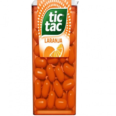 PASTILHA TIC TAC 14G LARANJA