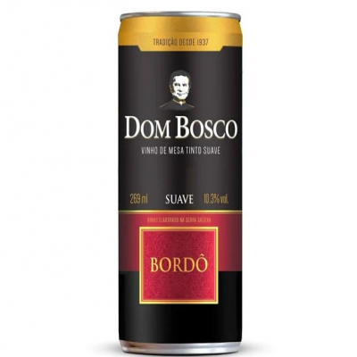 VINHO DOM BOSCO BORDO SUAVE LATA 269ML