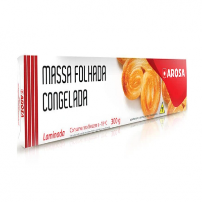 MASSA FOLHADA AROSA LAMINADA 300GR