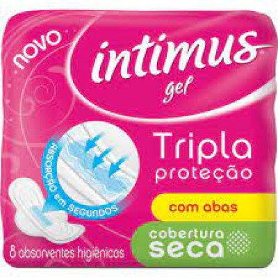 ABSORVENTE INTIMUS TRIPLA PROTEÇÃO SECA COM ABAS 8 UN