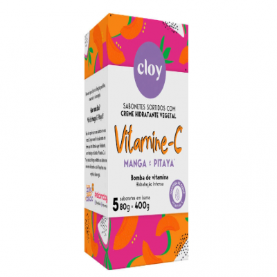 SABONETE CLOY VITAMINA C COM 5 400GR