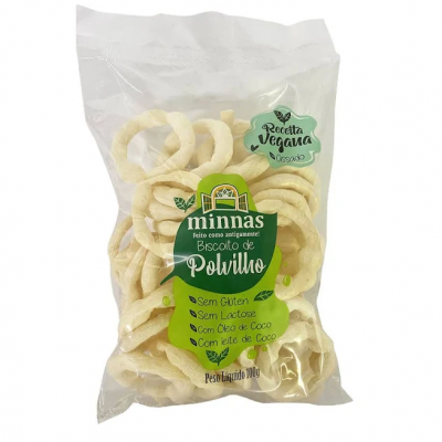 BISCOITO POLVILHO MINNAS VEGANO 100GR