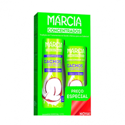 KIT MARCIA SHAMPOO CONDICIONADOR 325+200ML OLEO DE COCO