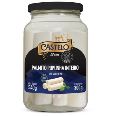 PALMITO CASTELO INTEIRO PUPUNHA 300 G