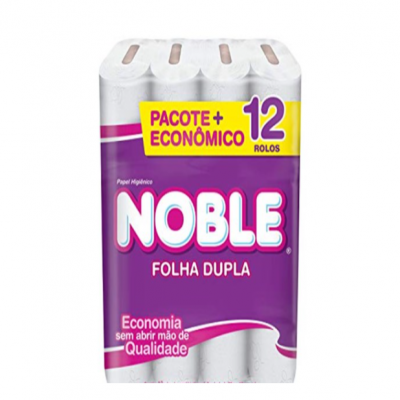 PAPEL HIGIENICO NOBLE FOLHA DUPLA COM 12ROLOS