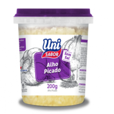 ALHO UNI SABOR PICADO 200G