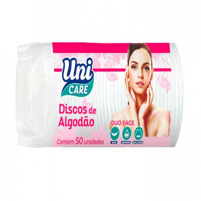 ALGODAO UNI CARE DISCO COM 50 UNIDADES