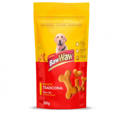 BISCOITO BAWWAW PARA CAES TRADICIONAL 300G