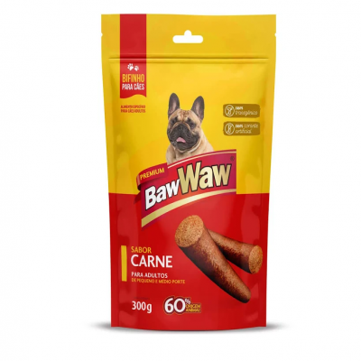 PETISCO BAWWAW BIFINHO PARA CAES PORTE PEQUENO CARNE 300G