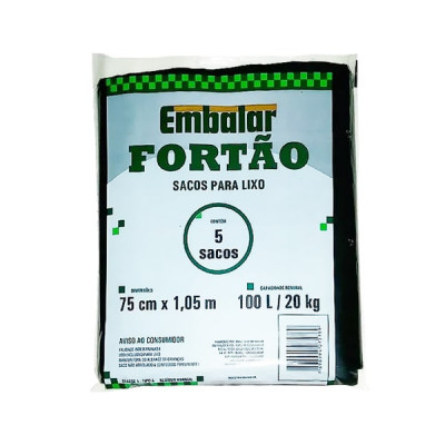 SACO LIXO EMBALAR FORTAO 100LT