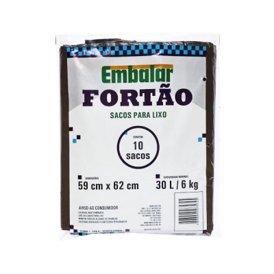 SACO LIXO EMBALAR FORTAO 30LT