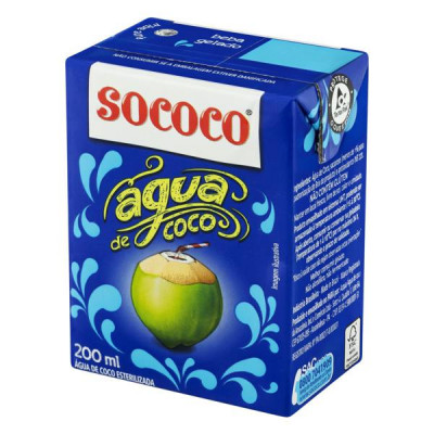 ÁGUA DE COCO SOCOCO INTEGRAL 200 ML