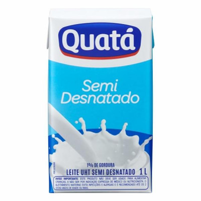 LEITE LONGA VIDA QUATA 1L SEMI DESNATADO