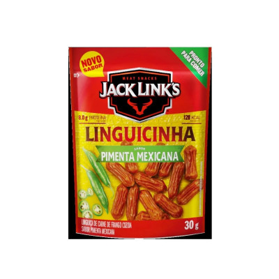 SNACK JACK LINK S LINGUIÇINHA FRANGO PIMENTA MEXICANA 30G