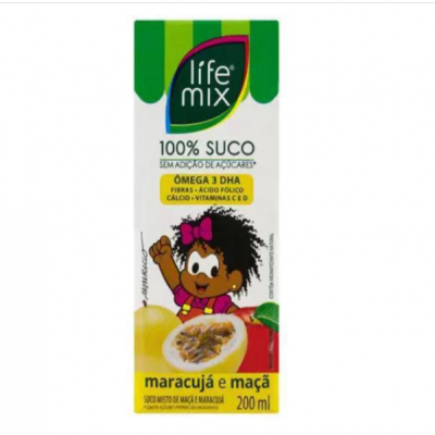 SUCO LIFE KIDS MARACUJA E MACA 200ML