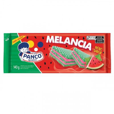 BISCOITO WAFER PANCO 140G MELANCIA