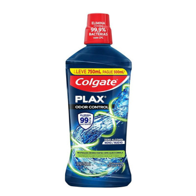 ENXAGUANTE BUCAL PLAX ODOR CONTROL 750 ML COLGATE