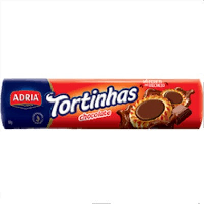 BISCOITO ADRIA TORTINHAS CHOCOLATE 140 G