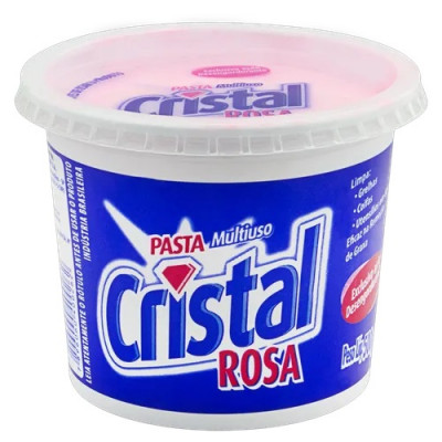 SABÃO EM PASTA CRISTAL ROSA 500 G