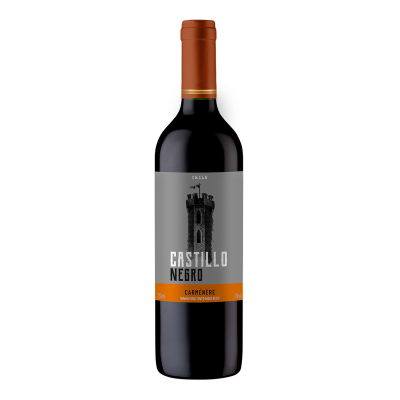 VINHO CHILENO CASTILLO NEGRO CARMENERE 750ML