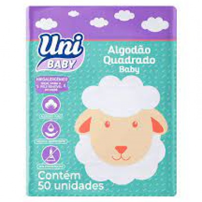 ALGODAO UNI BABY QUADRADO COM 50UN