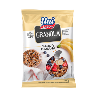 GRANOLA UNI SABOR BANANA 800G