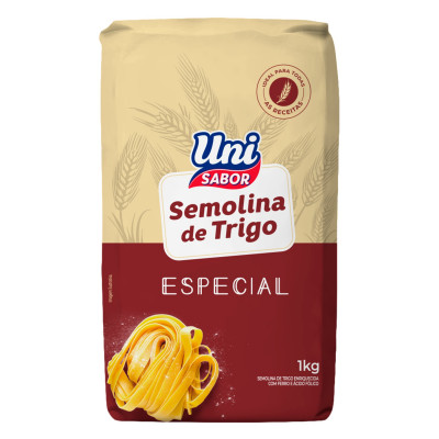 FARINHA UNI SABOR SEMOLINA TRIGO ESPECIAL 1KG