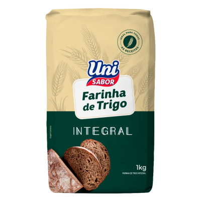 FARINHA UNI SABOR TRIGO INTEGRAL 1KG