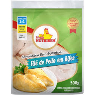 FILE PEITO FRANGO NUTRIBEM BIFES 500G