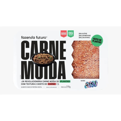 CARNE MOIDA VEGETAL FAZENDA FUTURO 270G