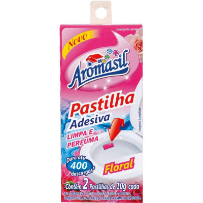 PASTILHA ADESIVA AROMASIL COM2 DE 10GR FLORAL