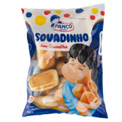 BISNAGUINHA PANCO 250G SOVADINHO SABOR BAUNILHA