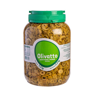 AZEITONA OLIVATTO VERDE FATIADA 2KG