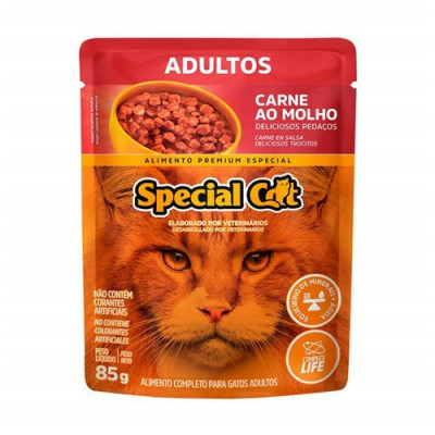 PATE SPECIAL CAT ADULTOS CARNE SACHE 85G