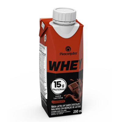 BEBIDA LACTEA PIRACANJUBA WHEY CHOCOLATE 250ML