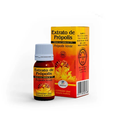 EXTRATO DE PROPOLIS ALCO APISVIDA 20ML