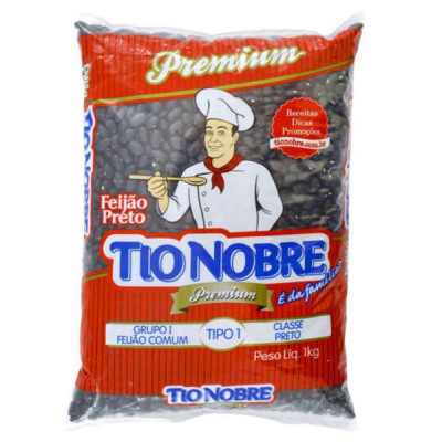 FEIJAO TIO NOBRE PRETO 1KG