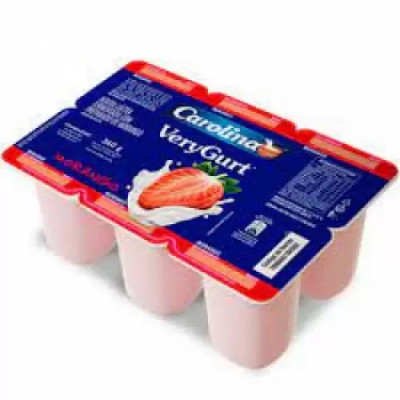 CAROLINA VERYGURT MORANGO BANDEJA 360G