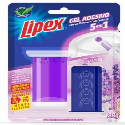 LIMPADOR SANITARIO LIPEX GEL LAVANDA APLICAD 28G