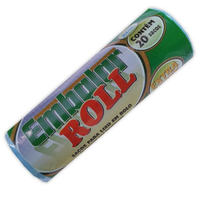 SACO LIXO EMBALAR ROLL AZUL 100LITRO COM 20