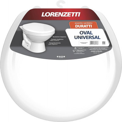 ASSENTO SANITARIO LORENZETTI DURATTI OVAL BRANCO