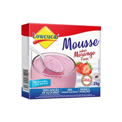 PO PARA MOUSSE LOWCUCAR MORANGO 25G