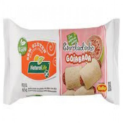 NATURAL LIFE ENROLADINHO 65G SEM GLUTEN GOIABA VEGANO