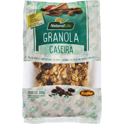 GRANOLA NATURAL LIFE CASEIRA 300GR