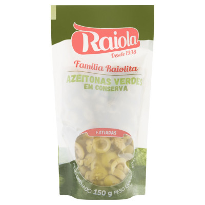 AZEITONA FATIADAS RAIOLITA SACHE 150G