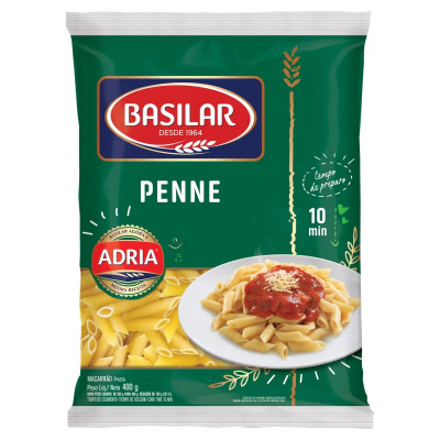 MACARRAO BASILAR SEMOLADO PENNE 400G