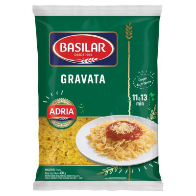 MACARRAO BASILAR SEMOLADO GRAVATA 400G