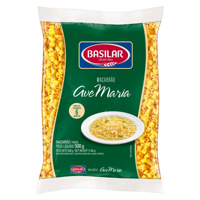 MACARRAO BASILAR SEMOLADO AVE MARIA 400G